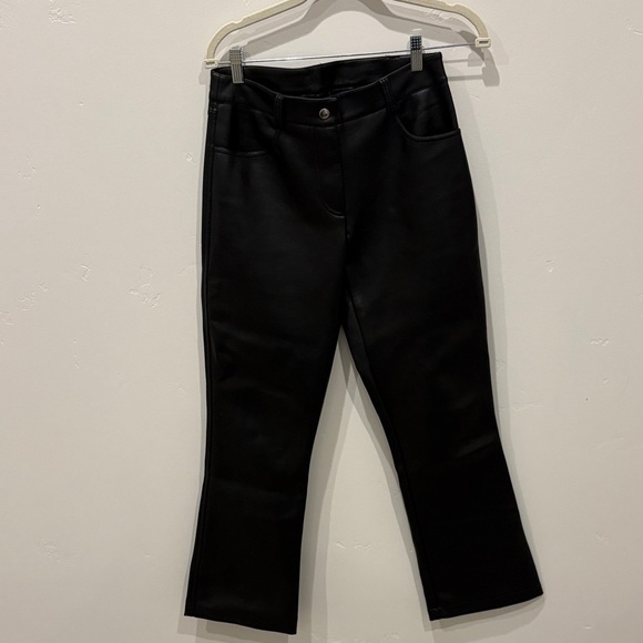 Free People Pants - Free People Black Faux Leather Pants
